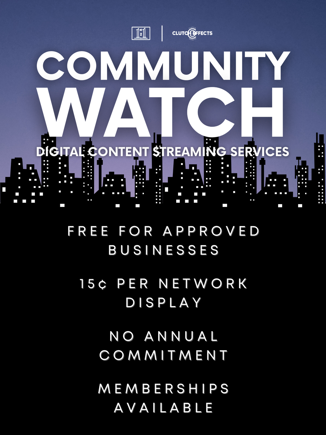 Community Watch | Single Location Digital Advertising Membership